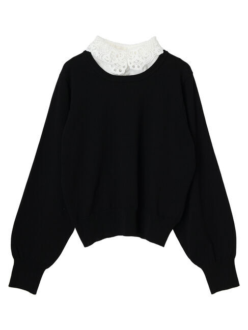 earth music&ecology「襟付きニットプルオーバー」|ニット・セーター|