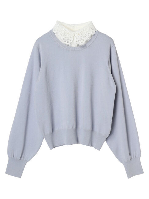 earth music&ecology「襟付きニットプルオーバー」|ニット・セーター|