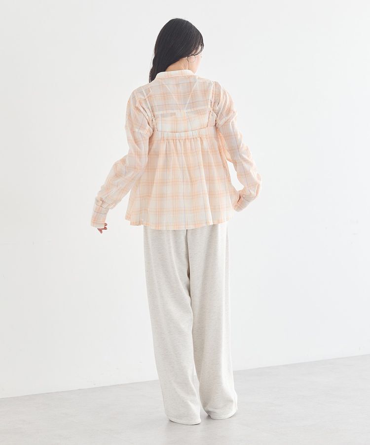 earth music&ecology「SET2点エプロンライクビスチェ＋シャツ」|シャツ・ブラウス|