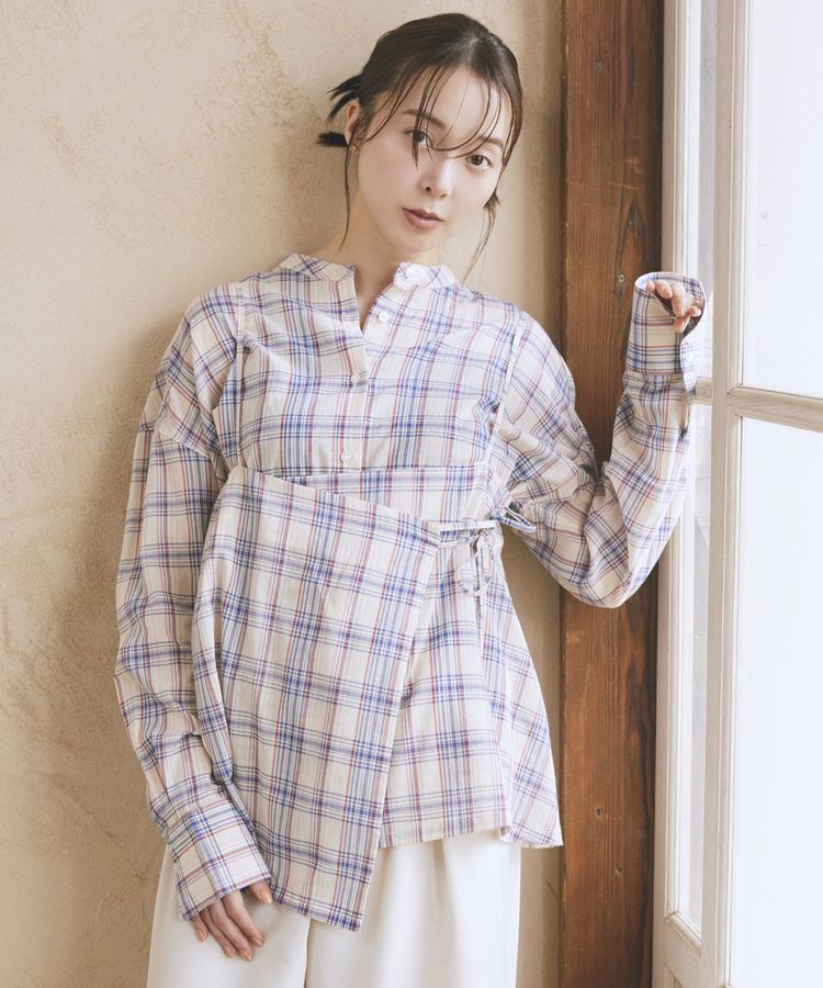 earth music&ecology「SET2点エプロンライクビスチェ＋シャツ」|シャツ・ブラウス|