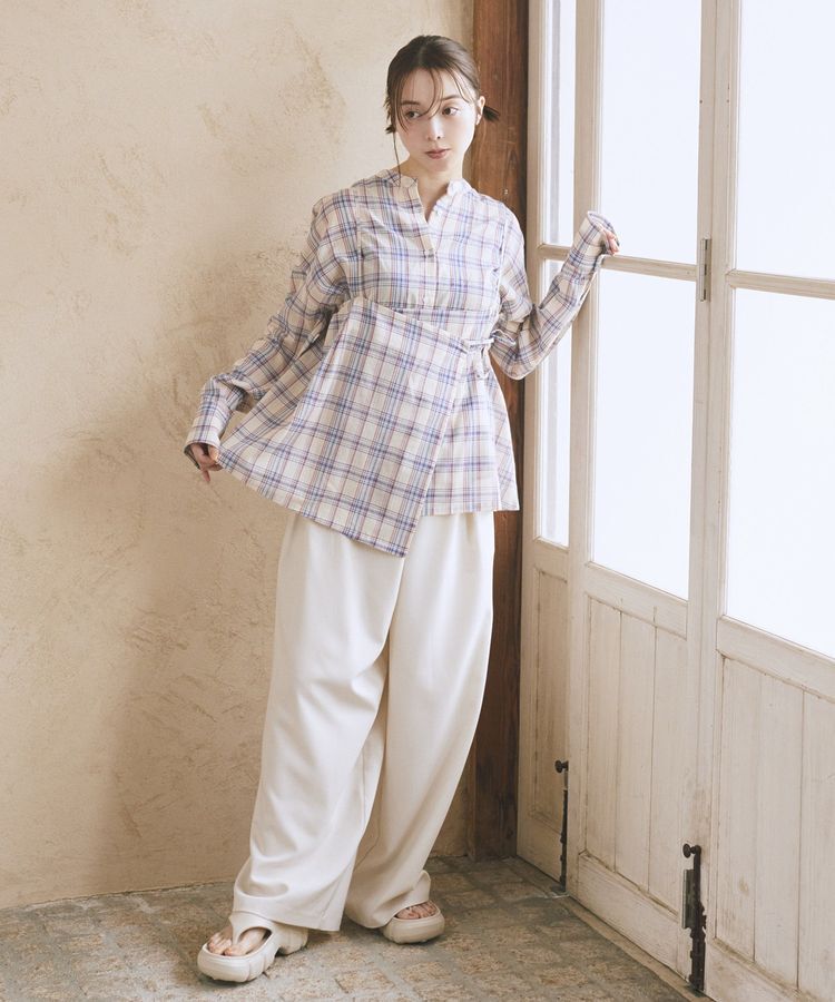 earth music&ecology「SET2点エプロンライクビスチェ＋シャツ」|シャツ・ブラウス|