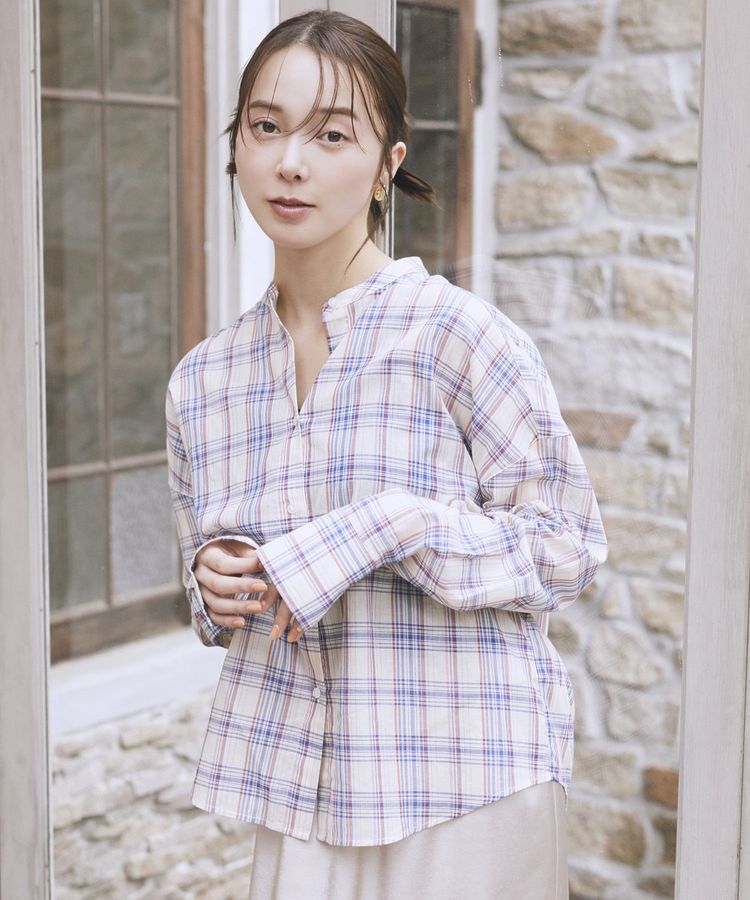 earth music&ecology「SET2点エプロンライクビスチェ＋シャツ」|シャツ・ブラウス|