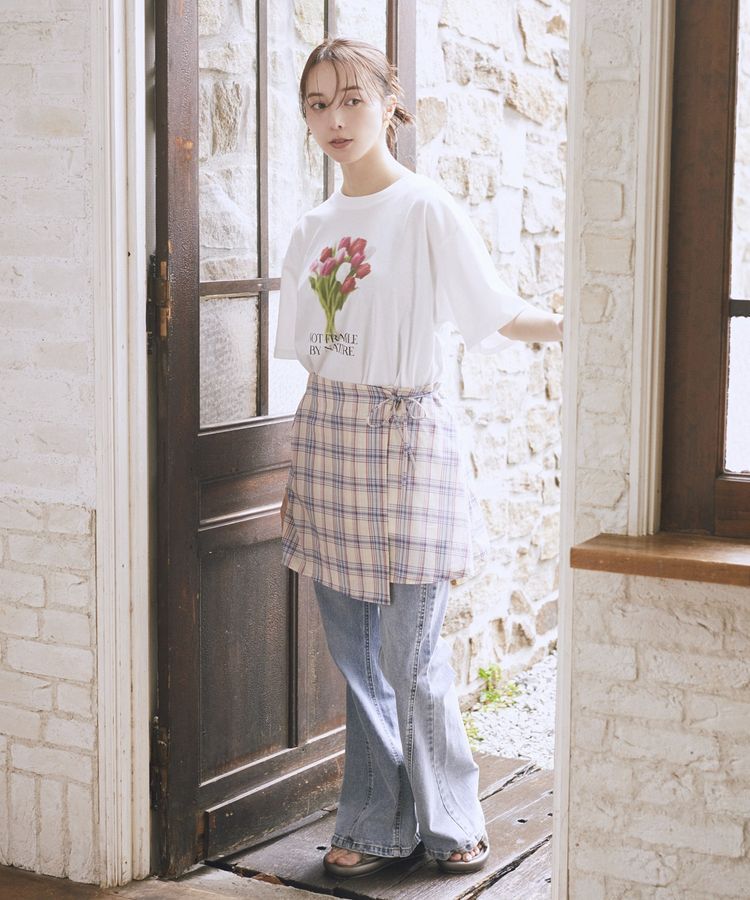 earth music&ecology「SET2点エプロンライクビスチェ＋シャツ」|シャツ・ブラウス|