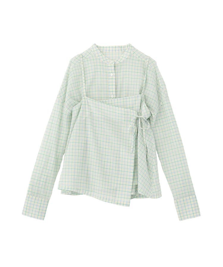 earth music&ecology「SET2点エプロンライクビスチェ＋シャツ」|シャツ・ブラウス|