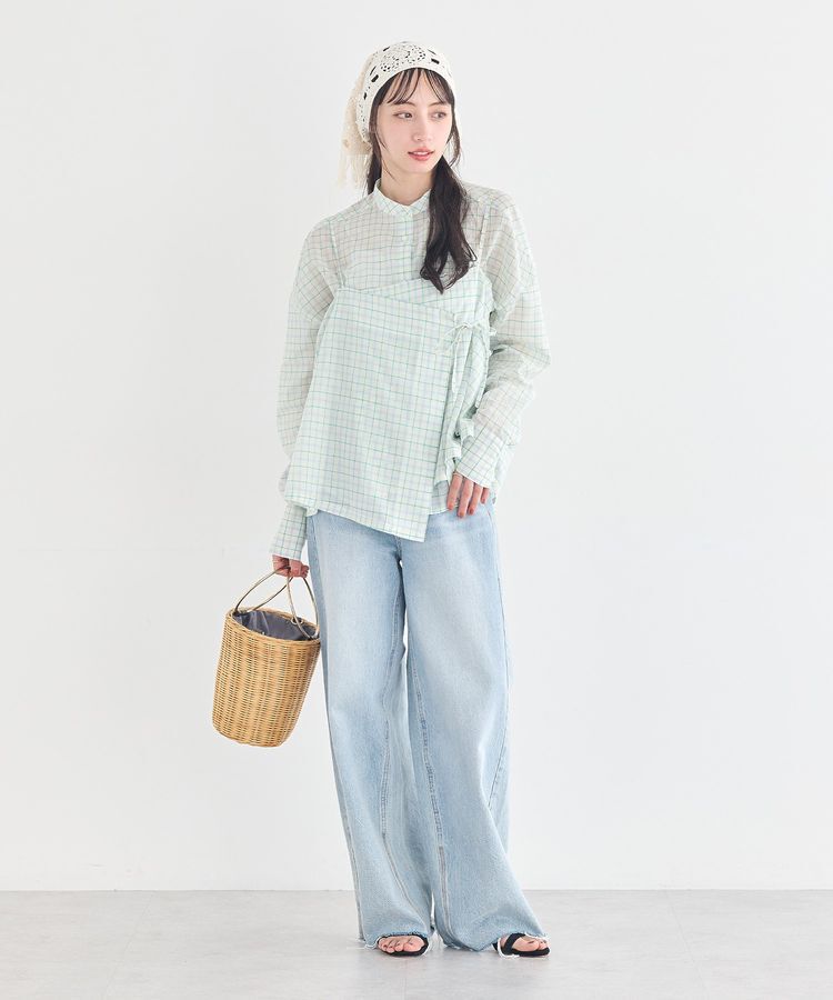 earth music&ecology「SET2点エプロンライクビスチェ＋シャツ」|シャツ・ブラウス|