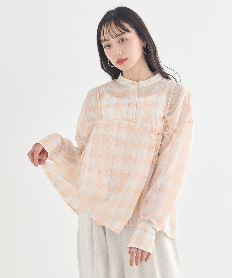 earth music&ecology「SET2点エプロンライクビスチェ＋シャツ」|シャツ・ブラウス|