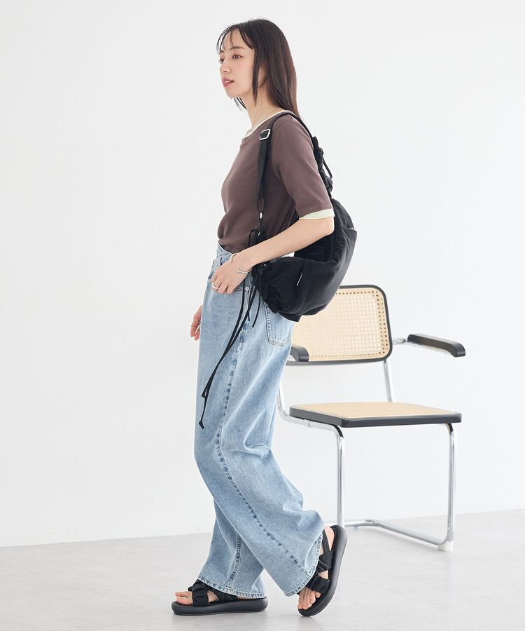 earth music&ecology「ギャザークロスサンダル」|サンダル|