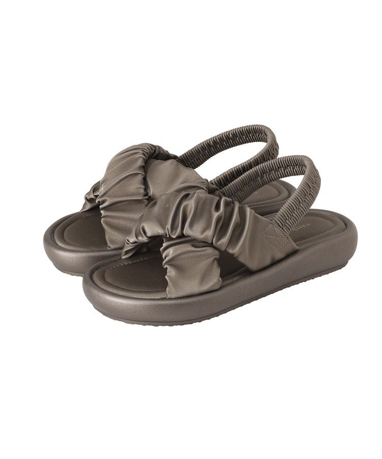 earth music&ecology「ギャザークロスサンダル」|サンダル|