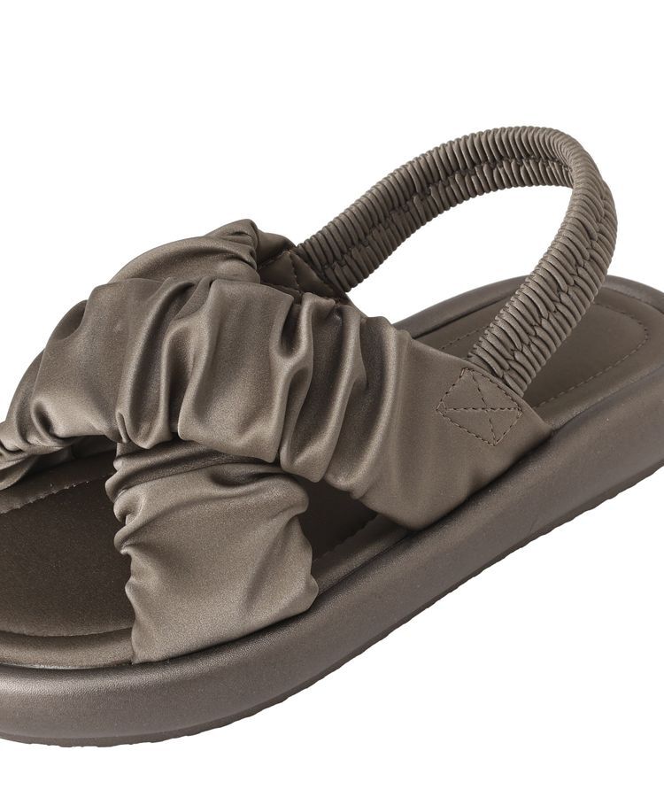 earth music&ecology「ギャザークロスサンダル」|サンダル|