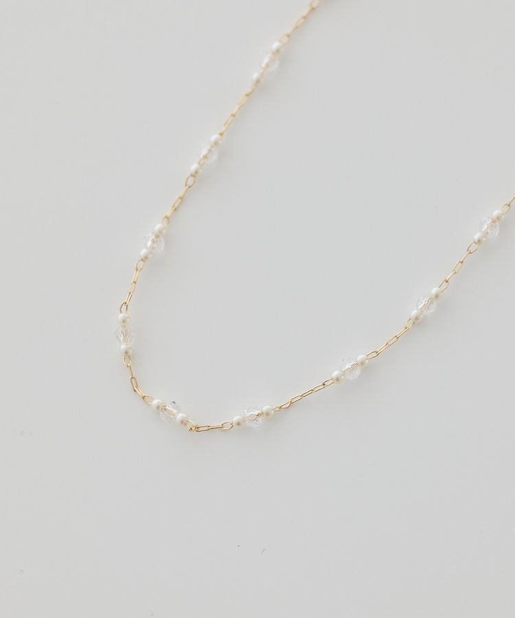 earth music&ecology「プチビーズMIXネックレス」|ネックレス|Gold