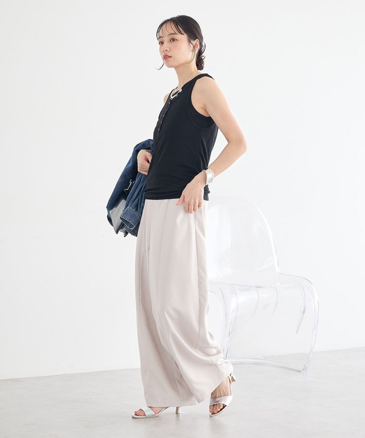 earth music&ecology「シアーフライスレイヤードタンクトップ」|インナー|