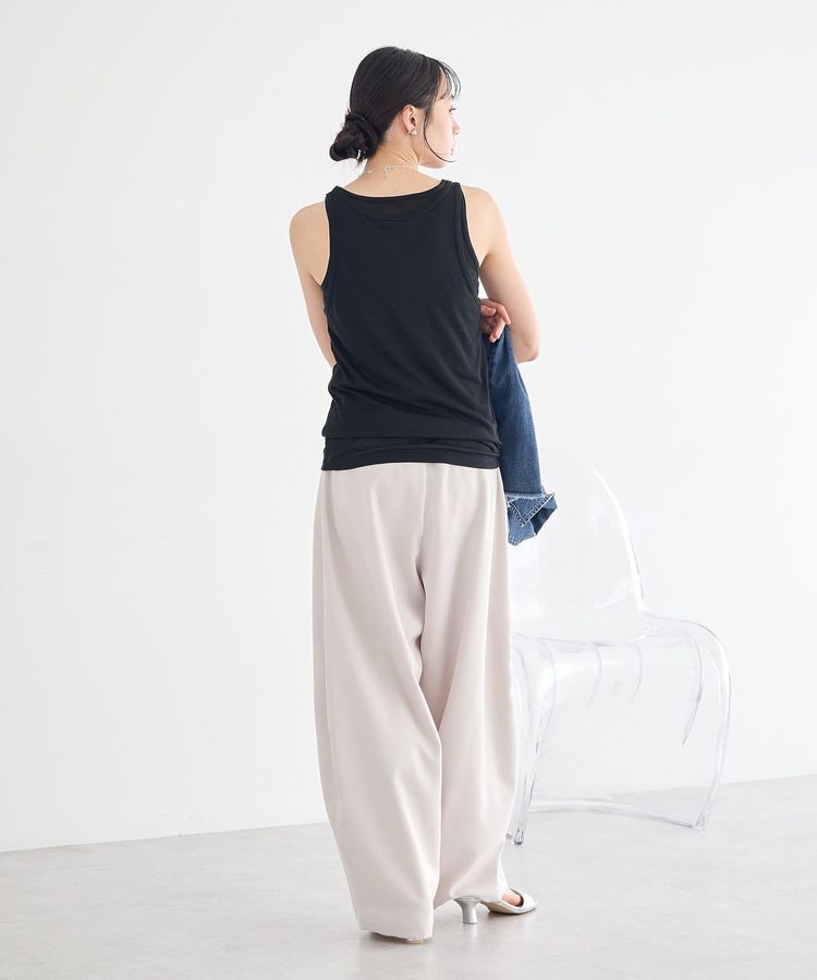 earth music&ecology「シアーフライスレイヤードタンクトップ」|インナー|