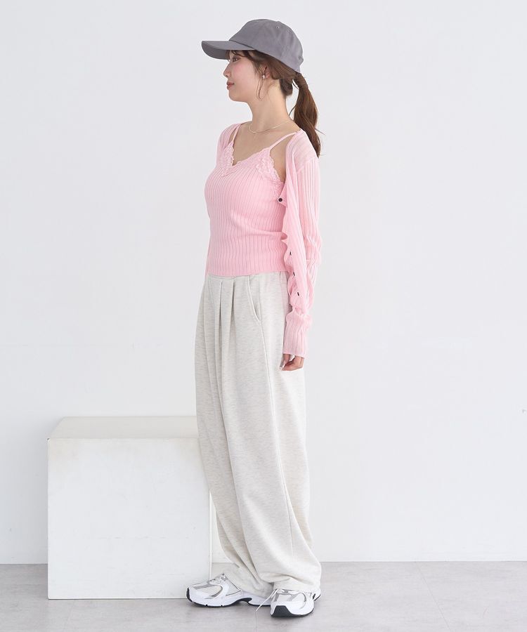 earth music&ecology「シアーリブカーディガン」|カーディガン|