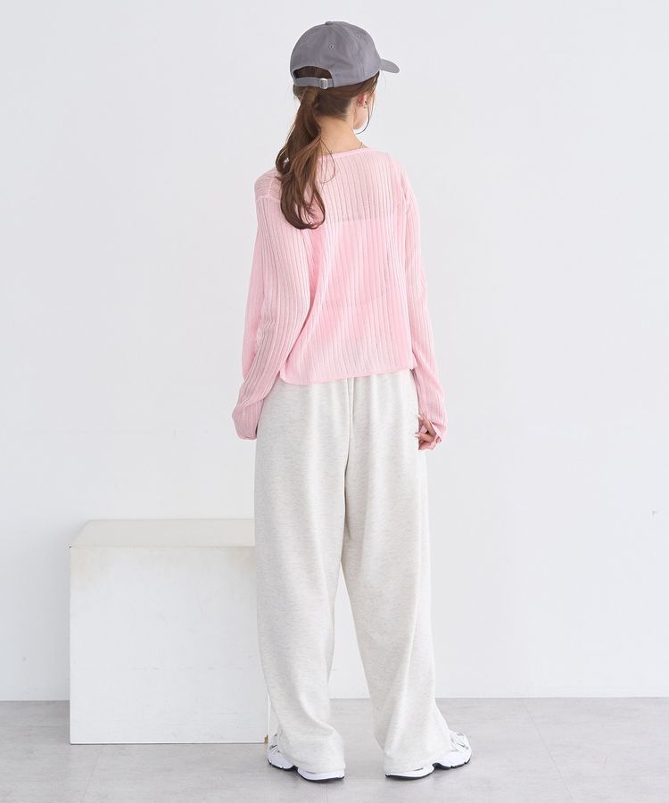 earth music&ecology「シアーリブカーディガン」|カーディガン|