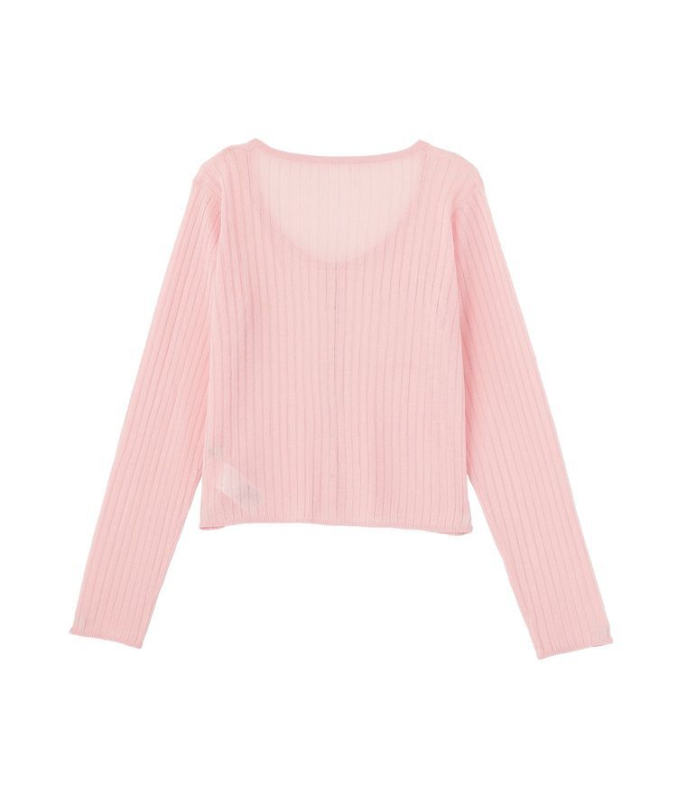 earth music&ecology「シアーリブカーディガン」|カーディガン|