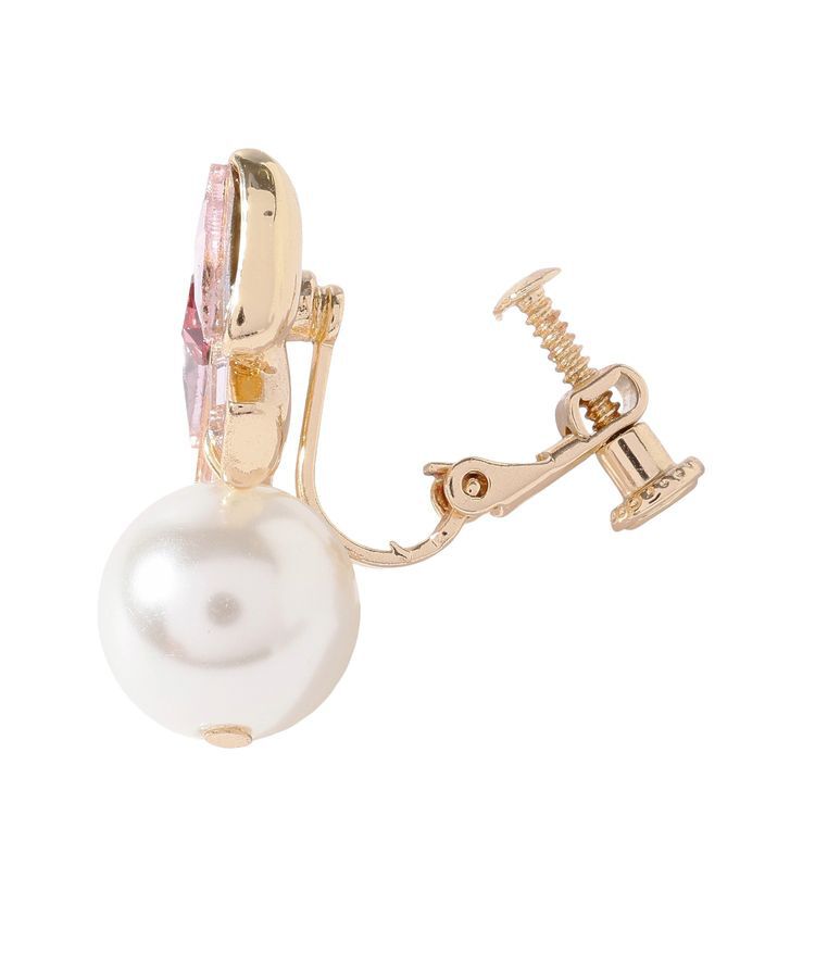 Maison de FLEUR「ビジューリボンイヤリング」|イヤリング|