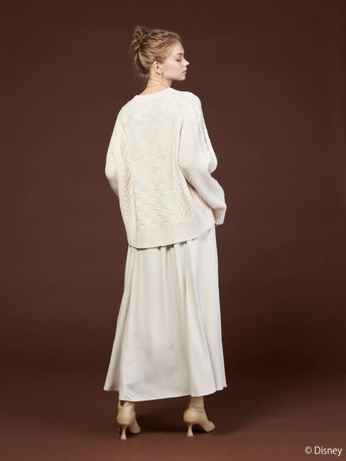  「ケーブルニットプルオーバー/Mickey」|ニット・セーター|