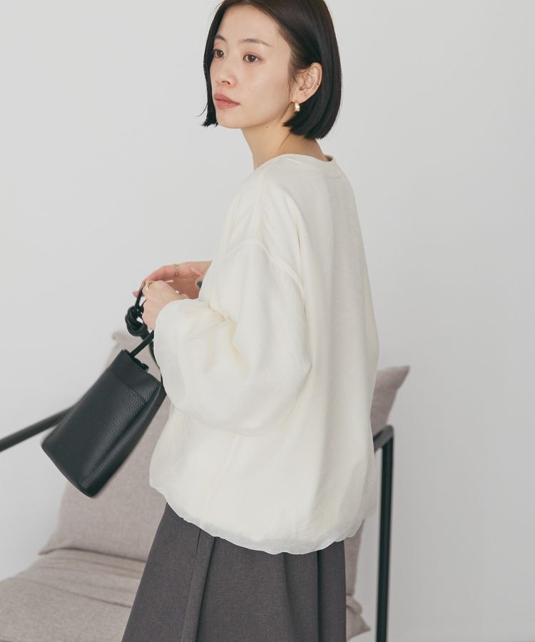 AMERICAN HOLIC「オーガンジーレイヤードスウェットプルオーバー」|Tシャツ・カットソー|