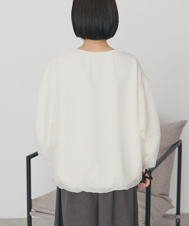 AMERICAN HOLIC「オーガンジーレイヤードスウェットプルオーバー」|Tシャツ・カットソー|