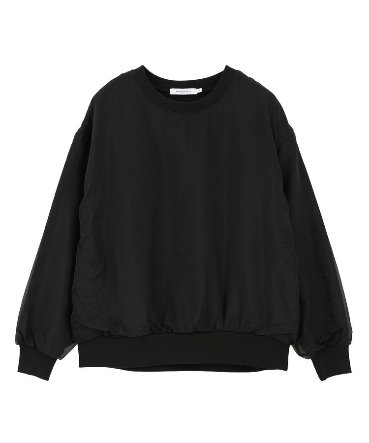 AMERICAN HOLIC「オーガンジーレイヤードスウェットプルオーバー」|Tシャツ・カットソー|