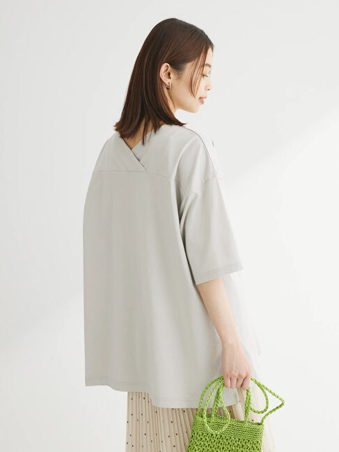 Green Parks「冷っとすずやか　バックカシュクールチュニック」|チュニック|
