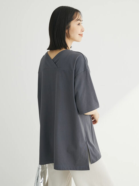 Green Parks「冷っとすずやか　バックカシュクールチュニック」|チュニック|