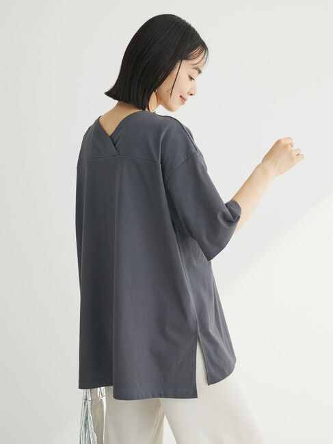 Green Parks「冷っとすずやか　バックカシュクールチュニック」|チュニック|