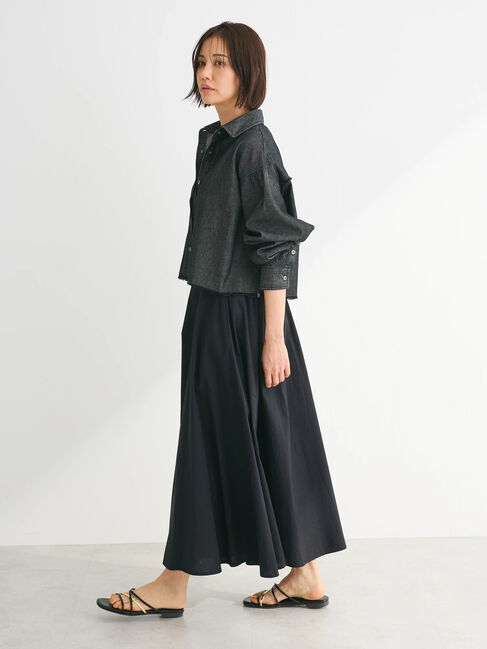 Green Parks「・SUGAR　SPOON　クロップドデニムシャツ」|シャツ・ブラウス|