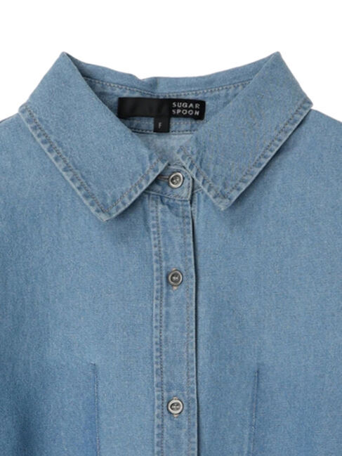 Green Parks「・SUGAR　SPOON　クロップドデニムシャツ」|シャツ・ブラウス|
