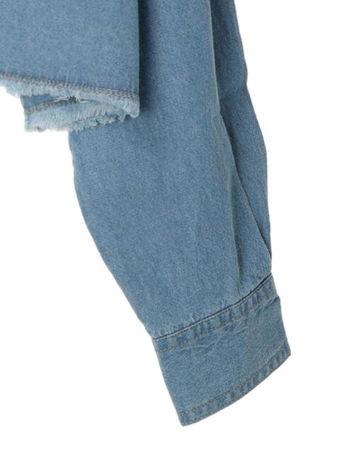 Green Parks「・SUGAR　SPOON　クロップドデニムシャツ」|シャツ・ブラウス|