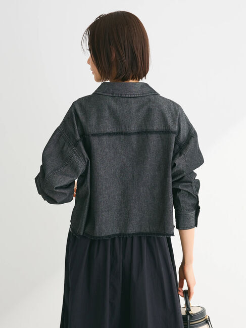 Green Parks「・SUGAR　SPOON　クロップドデニムシャツ」|シャツ・ブラウス|