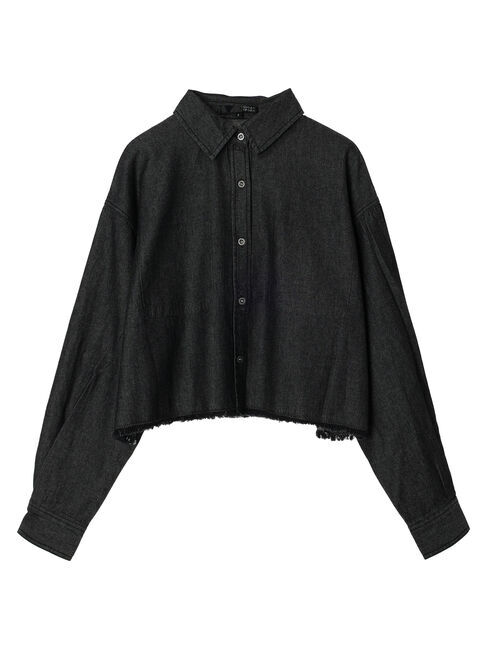Green Parks「・SUGAR　SPOON　クロップドデニムシャツ」|シャツ・ブラウス|