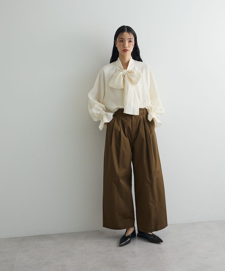 AnriettMusee「ボウタイリボンブラウス」|シャツ・ブラウス|