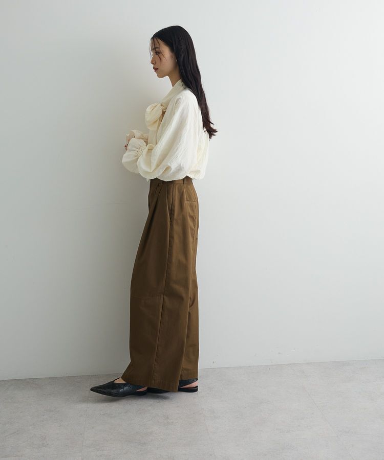 AnriettMusee「ボウタイリボンブラウス」|シャツ・ブラウス|