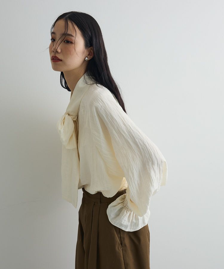 AnriettMusee「ボウタイリボンブラウス」|シャツ・ブラウス|