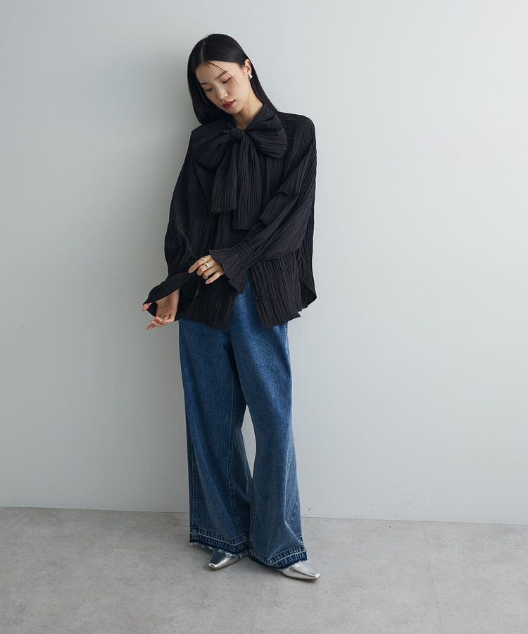 AnriettMusee「ボウタイリボンブラウス」|シャツ・ブラウス|