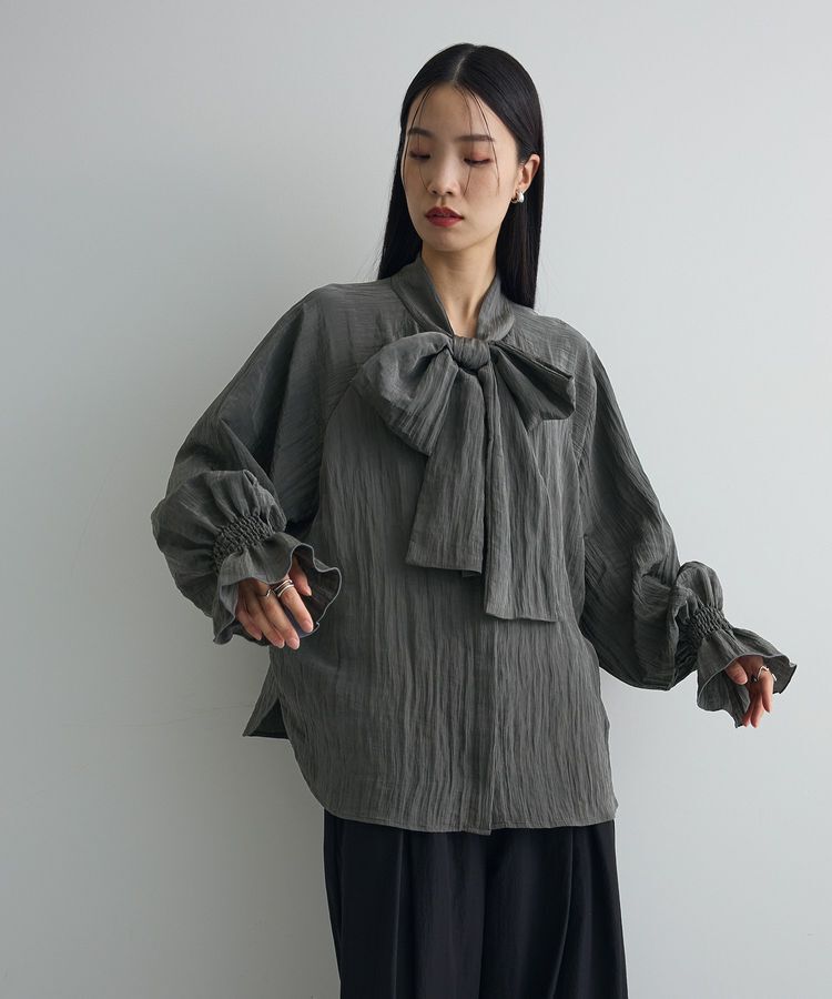 AnriettMusee「ボウタイリボンブラウス」|シャツ・ブラウス|