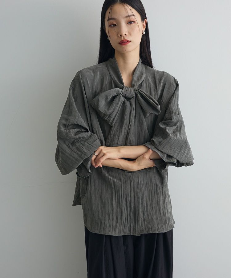 AnriettMusee「ボウタイリボンブラウス」|シャツ・ブラウス|