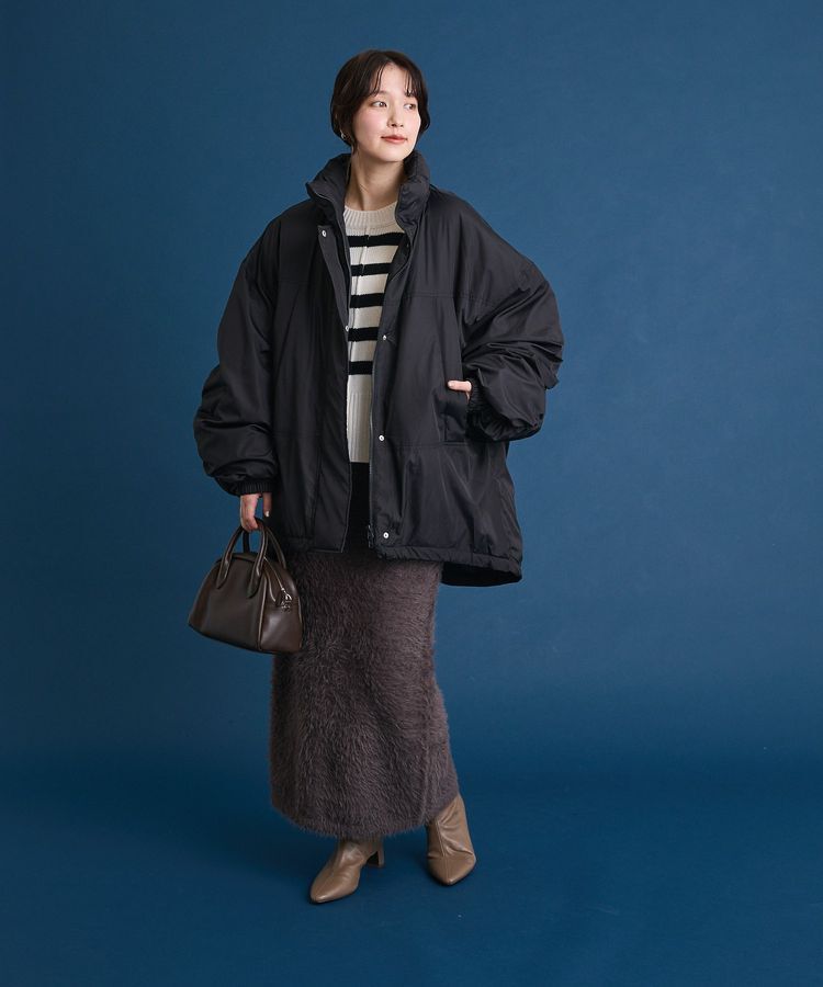 Green Parks「シャギーニットスカート」|タイト|