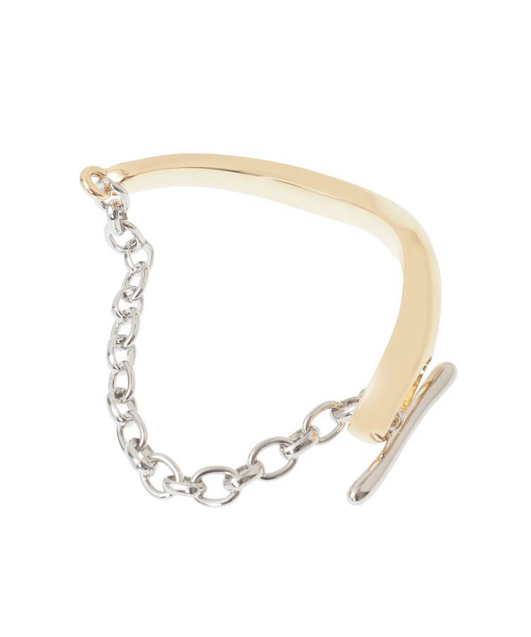 YECCA VECCA「ウェービーハーフバングルブレスレット」|ブレスレット・バングル|