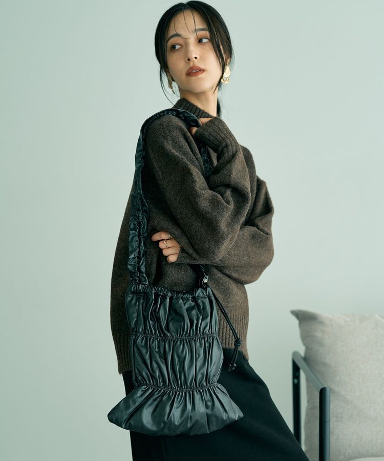 YECCA VECCA「【CONTROL FREAK】ギャザー2WAYバッグ」|その他|Black