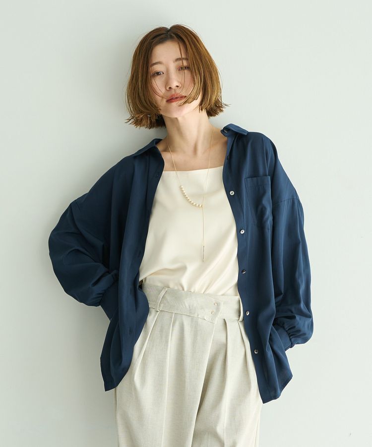 YECCA VECCA「2wayコットンパールスライドラリエット」|ネックレス|