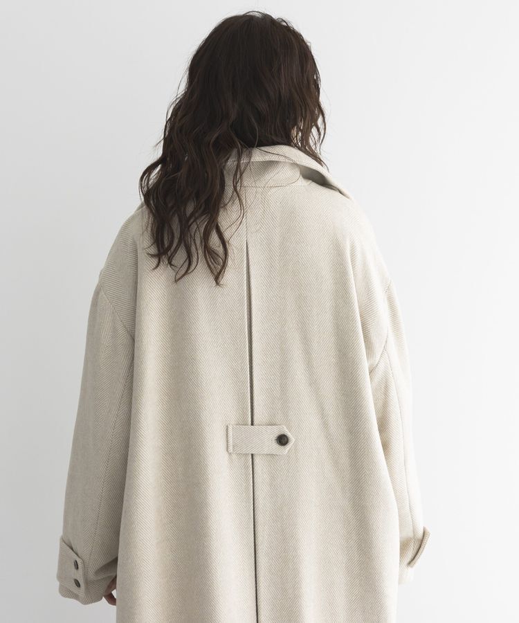 GARAGE OF GOOD CLOTHING「ヘリンボンウール混スタンドカラーロングコート」|その他|