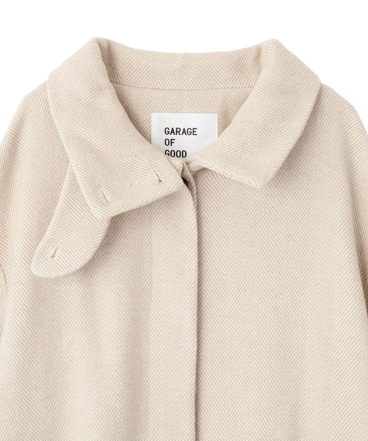 GARAGE OF GOOD CLOTHING「ヘリンボンウール混スタンドカラーロングコート」|その他|