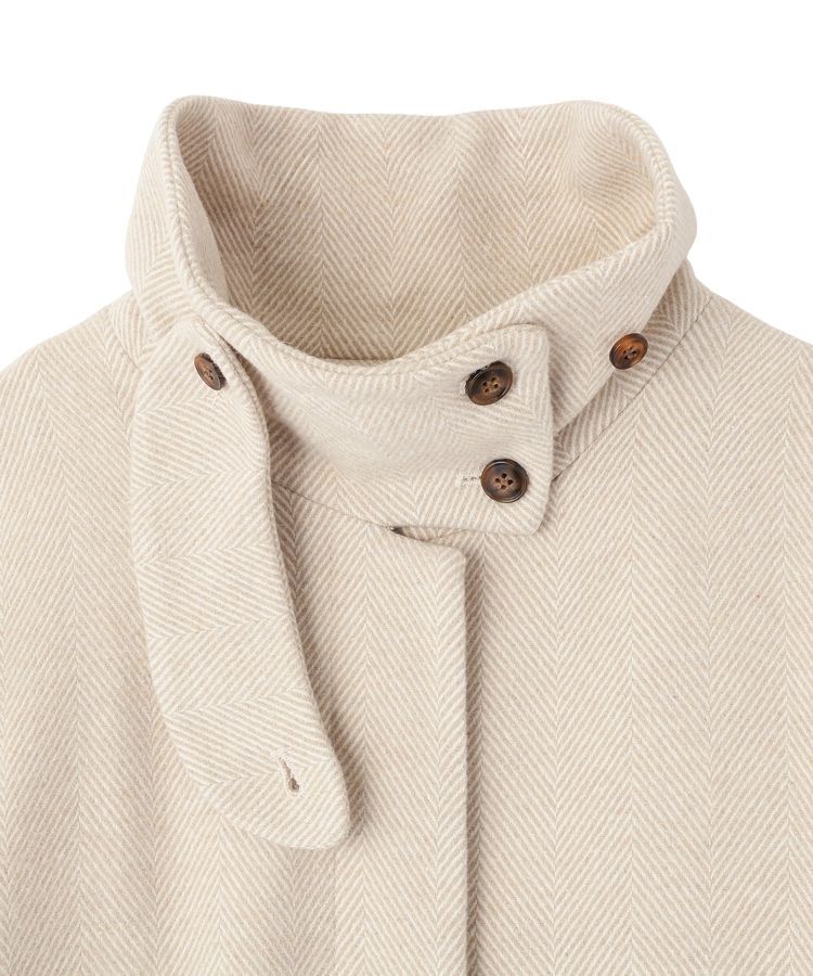 GARAGE OF GOOD CLOTHING「ヘリンボンウール混スタンドカラーロングコート」|その他|