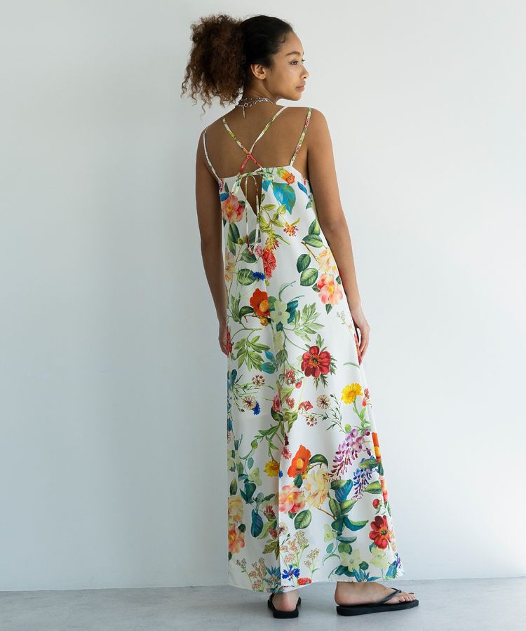 GARAGE OF GOOD CLOTHING「【日本製】フラワープリントキャミワンピース」|ワンピース|