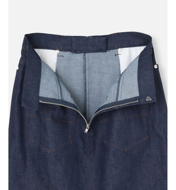 allureville「デニムライクフロントタックスカート」|スカート|