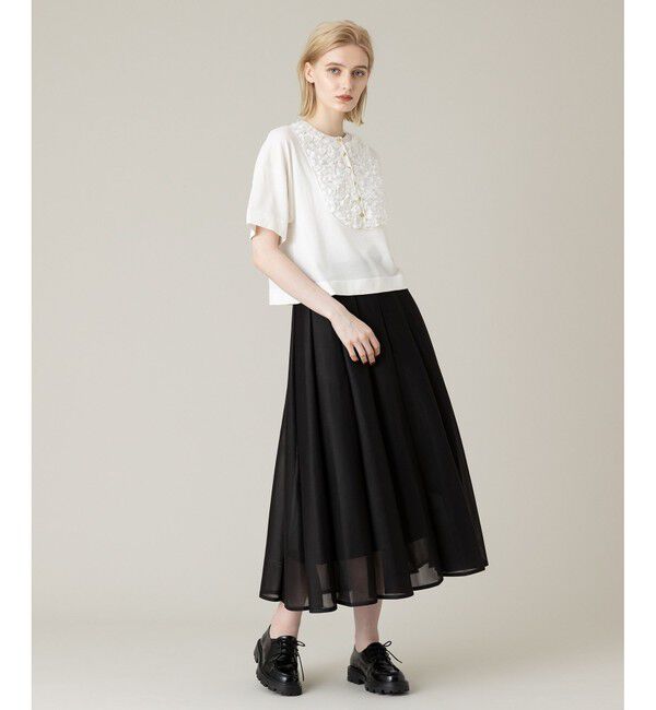 LOULOU WILLOUGHBY「【LOULOU WILLOUGHBY】ダブルラッセルシアースカート」|スカート|
