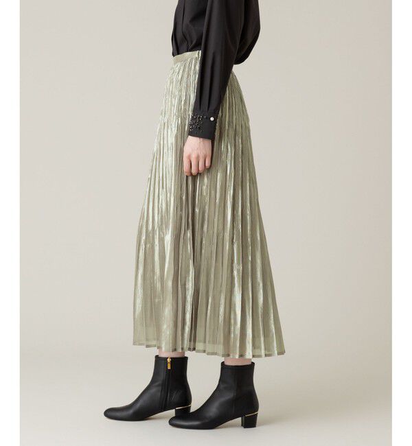 LOULOU WILLOUGHBY「【LOULOU WILLOUGHBY】グロッシーグラデプリーツスカート」|スカート|