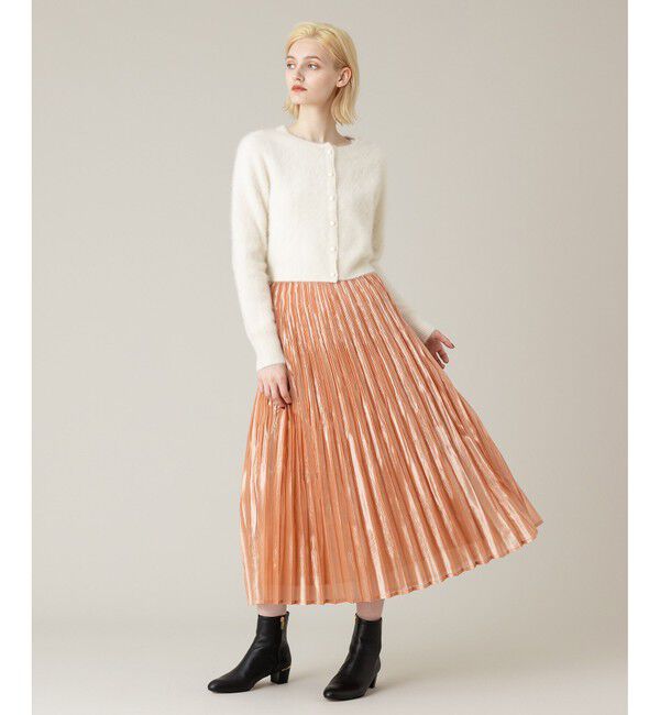 LOULOU WILLOUGHBY「【LOULOU WILLOUGHBY】グロッシーグラデプリーツスカート」|スカート|